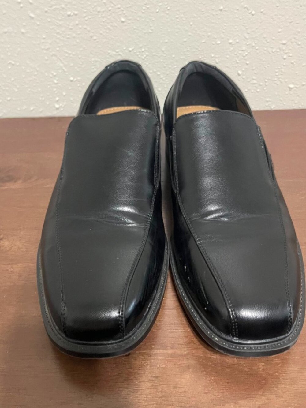 Croft & Barrow Loafer Men 8 Black Perry Ortholite Dress Shoe Slip On